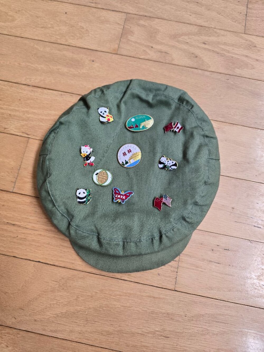 vintage 80's | Chinese Military olive green retro collector hat